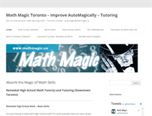 Tablet Screenshot of mathmagic.ca